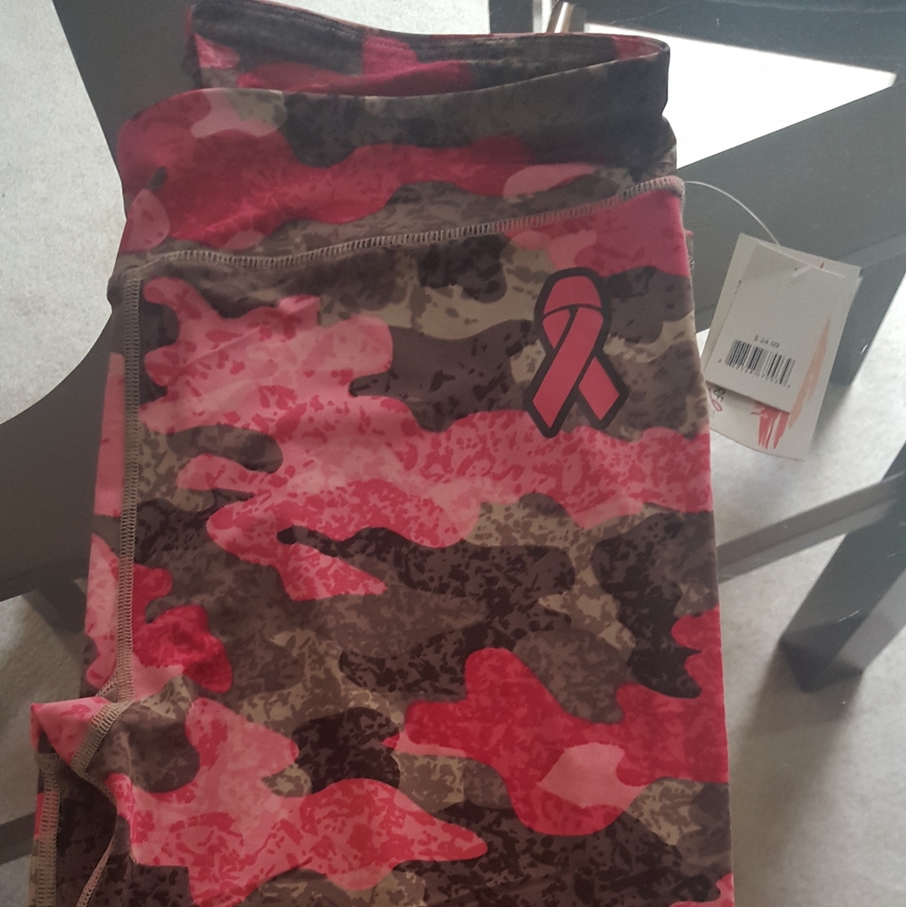 COPY - Pink Camo Breast Cancer Legging